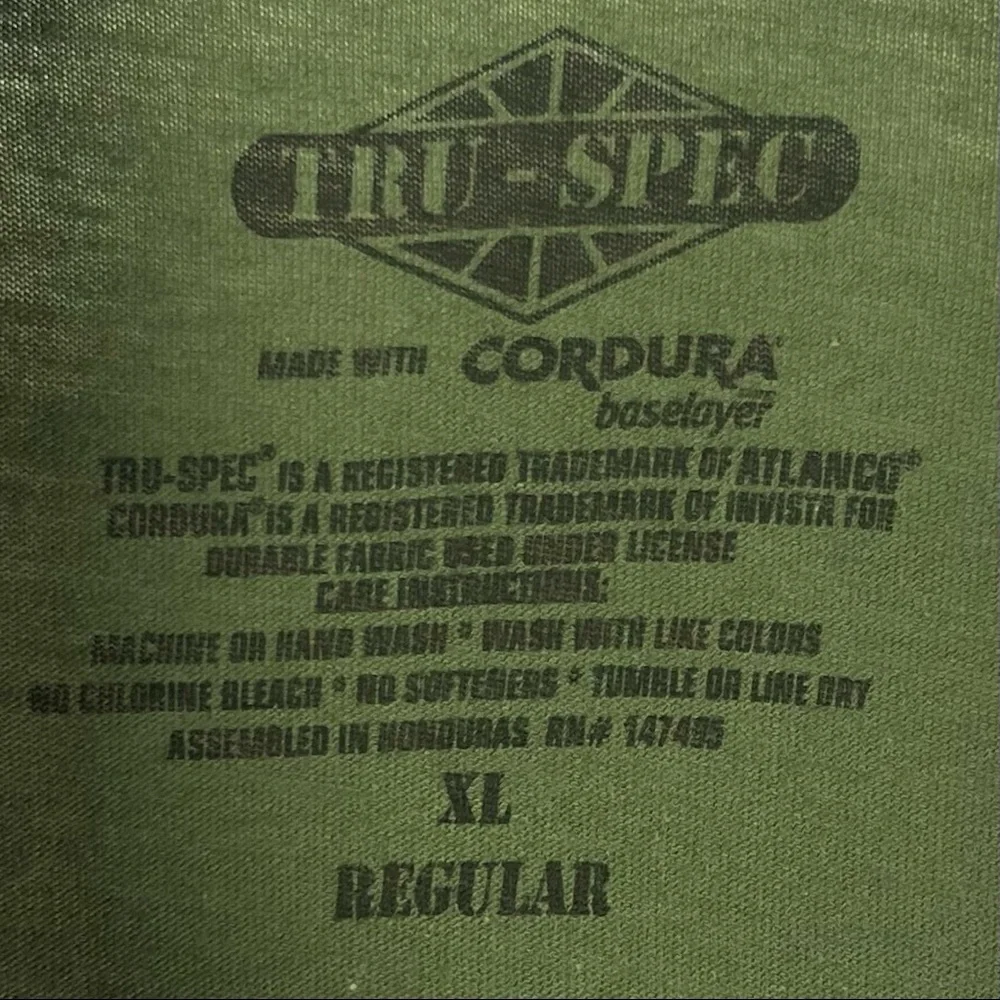 Tru-Spec Men's Woodland/Olive Drab 1/4 Zip TRU 50/50 Combat Shirt XL Reg 1070 - Picture 4 of 8